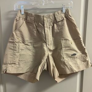 Men’s Aftco 32w, 6in inseam, khaki shorts